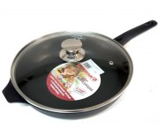 Сковорода Kukmara "Традиция" с крышкой и съемной ручкой