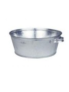 Таз 20 литров оцинкованный с ручками