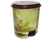 Ведро для мусора с педалью Росспласт Париж