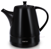Чайник Centek CT-0063 Black, 1200мл, матовый