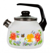 Чайник эмалированный СтальЭмаль 4с209я со свистком