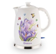 Чайник керамический электрический Sakura SA-2028s подснежники